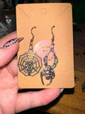 spooky Halloween spider earrings