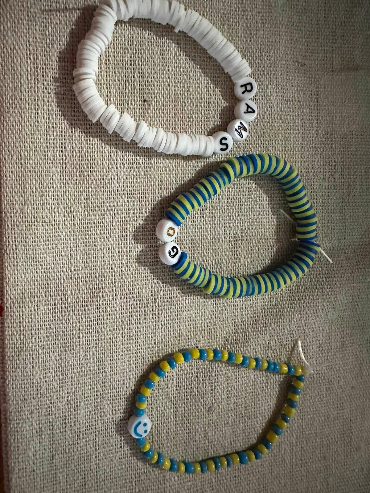 L.a rams game day bead bracelet set