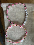 Pink survivor bracelet set