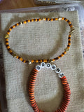 Cleveland browns beaded game day bracelet set