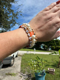 Bengals game day bead bracelet set