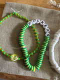 Green bay Packers game day beaded bracelet set