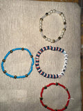 Tennessee titans game day beaded bracelet set