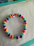 Rainbow madness beaded bracelet