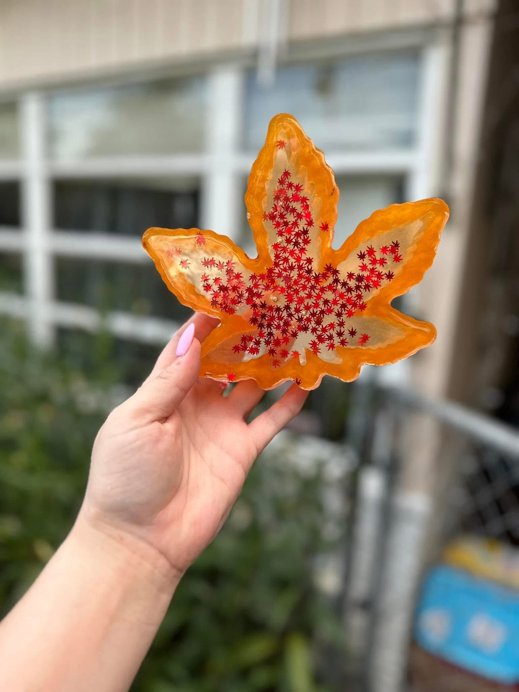 custom 420 pot leaf ashtray
