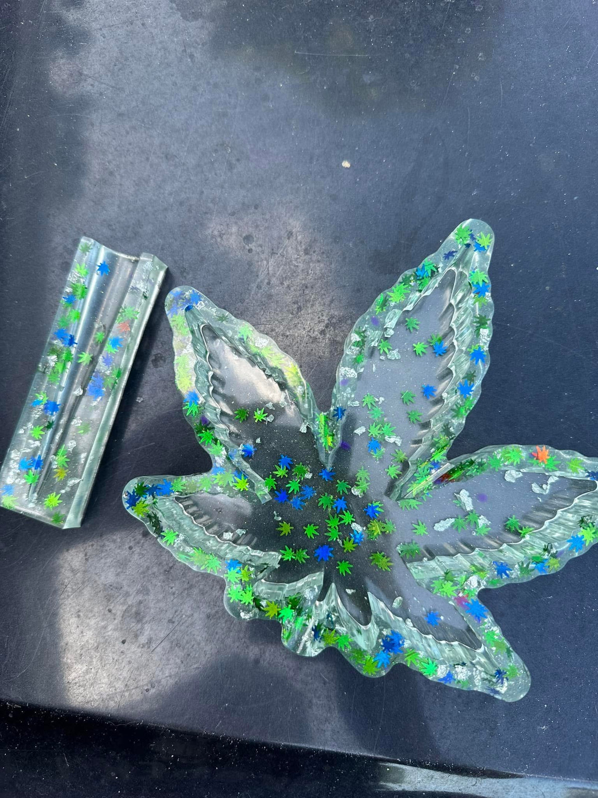 custom 420 pot leaf ashtray